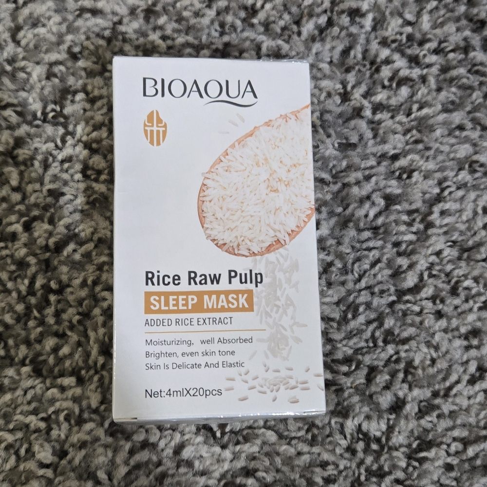 Bioaqua Rice Raw Pulp Sleep and Hair Mask Set - Picture 2 of 3